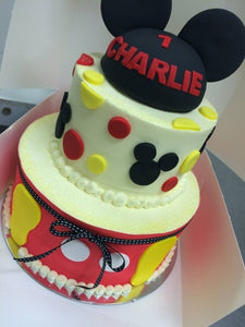 2 tier MICKEY MOUSE EARS cake