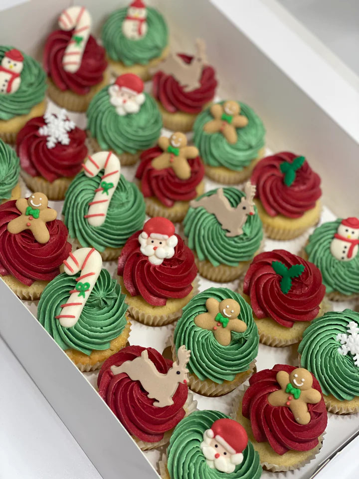 Christmas Cupcakes & Cakes Sydney Lushcups Designer Cupcakes