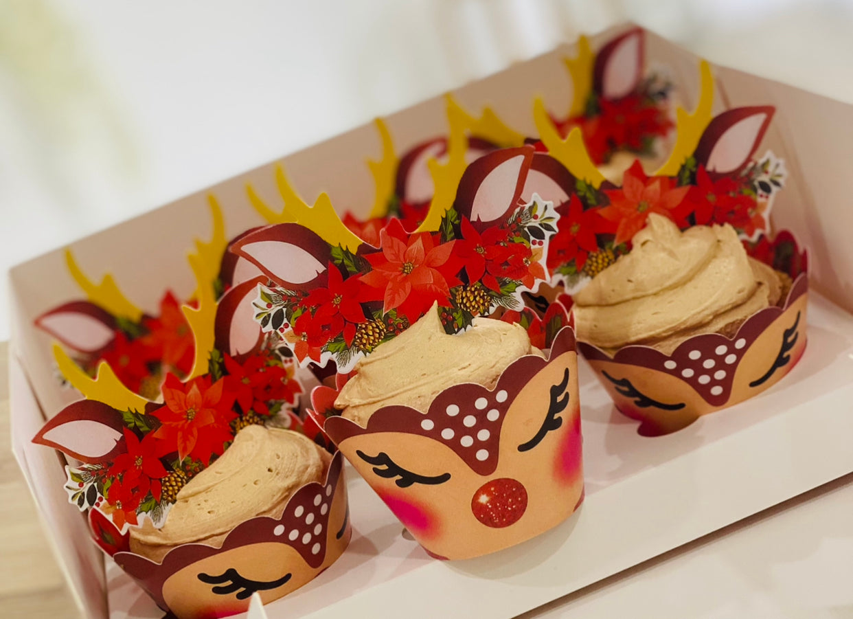 *Rudolf- 12 Christmas cupcakes