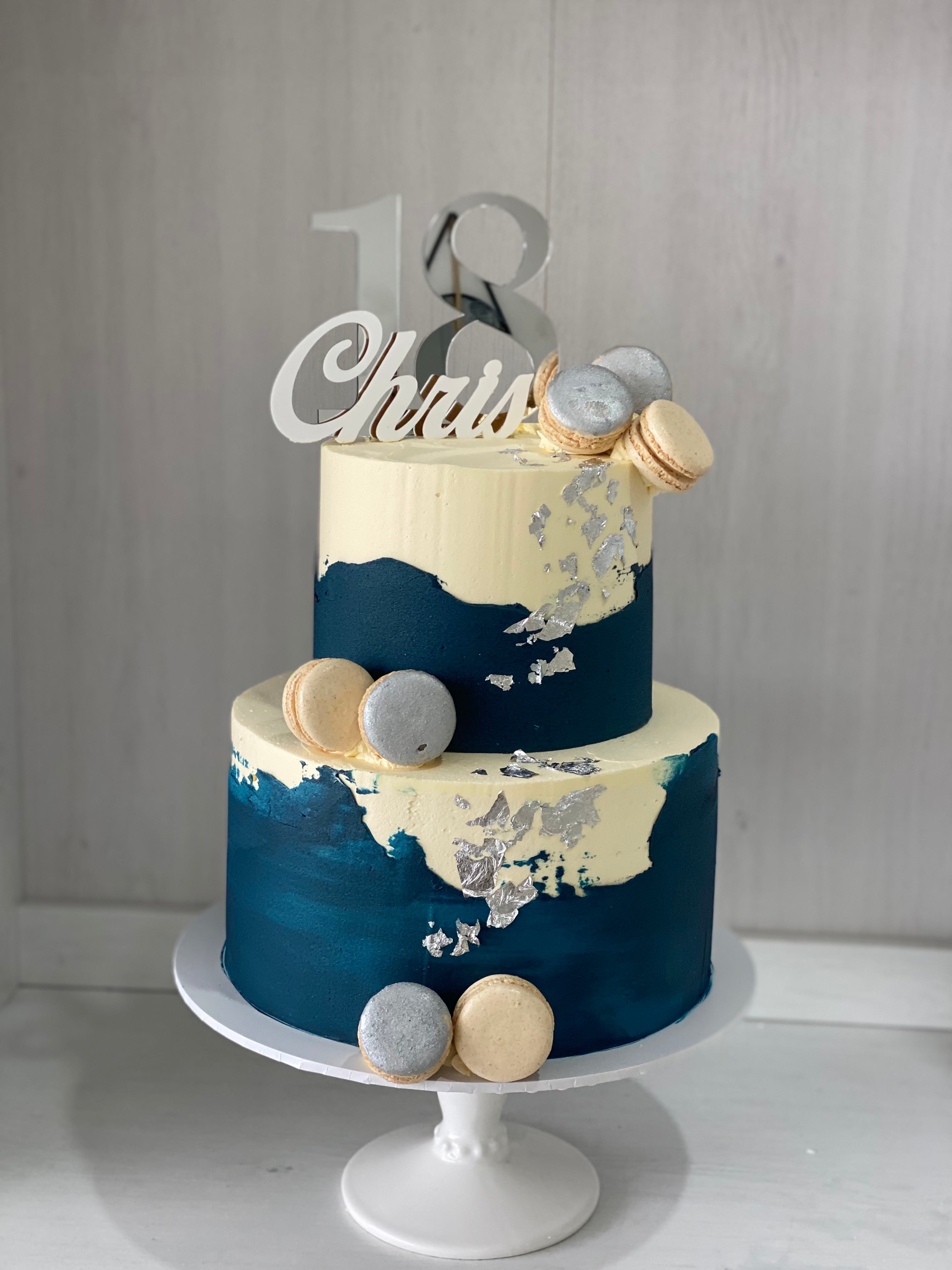 2 tier   - French blue