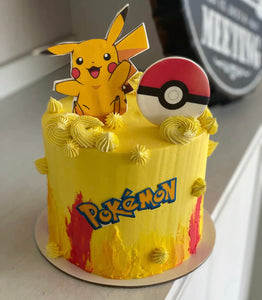 2d Pokemon pikachu tall - Cake
