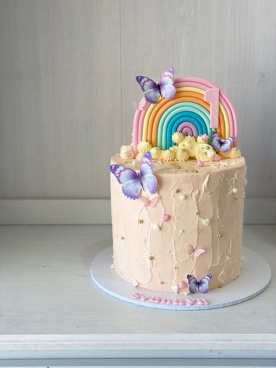 Magical rainbow cake order online in sydney lushcups designer cupcakes