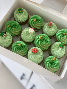 12 - Mini Christmas SPIRIT cupcakes click & collect ONLY