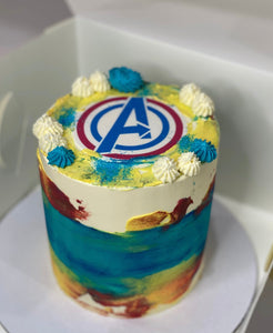 Avengers- printed image cake