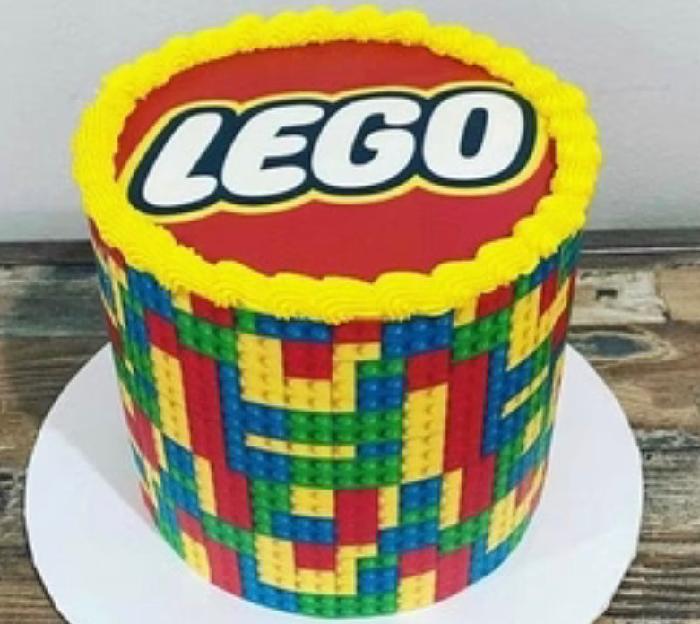 Lego wrap cake