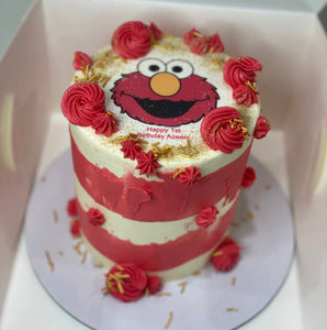 Elmo - printed image cake