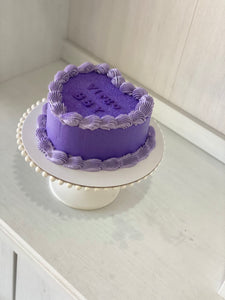 Vintage heart MINI cake