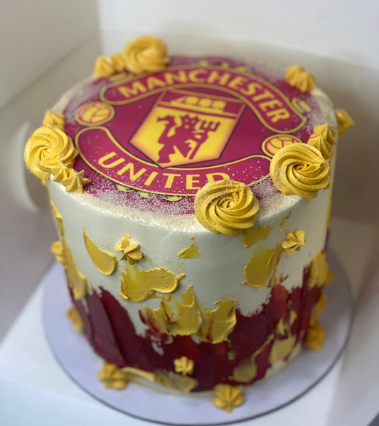 Manchester United Football Cake – Doon Memories The Baker