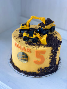 8" construction 🏗️ cake