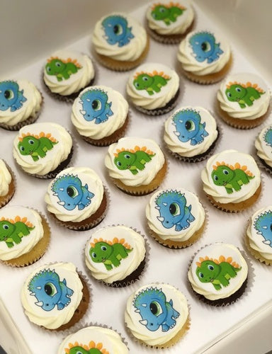 24 mini Dinosaur  cupcakes