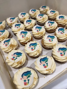 24 mermaid cute cupcake