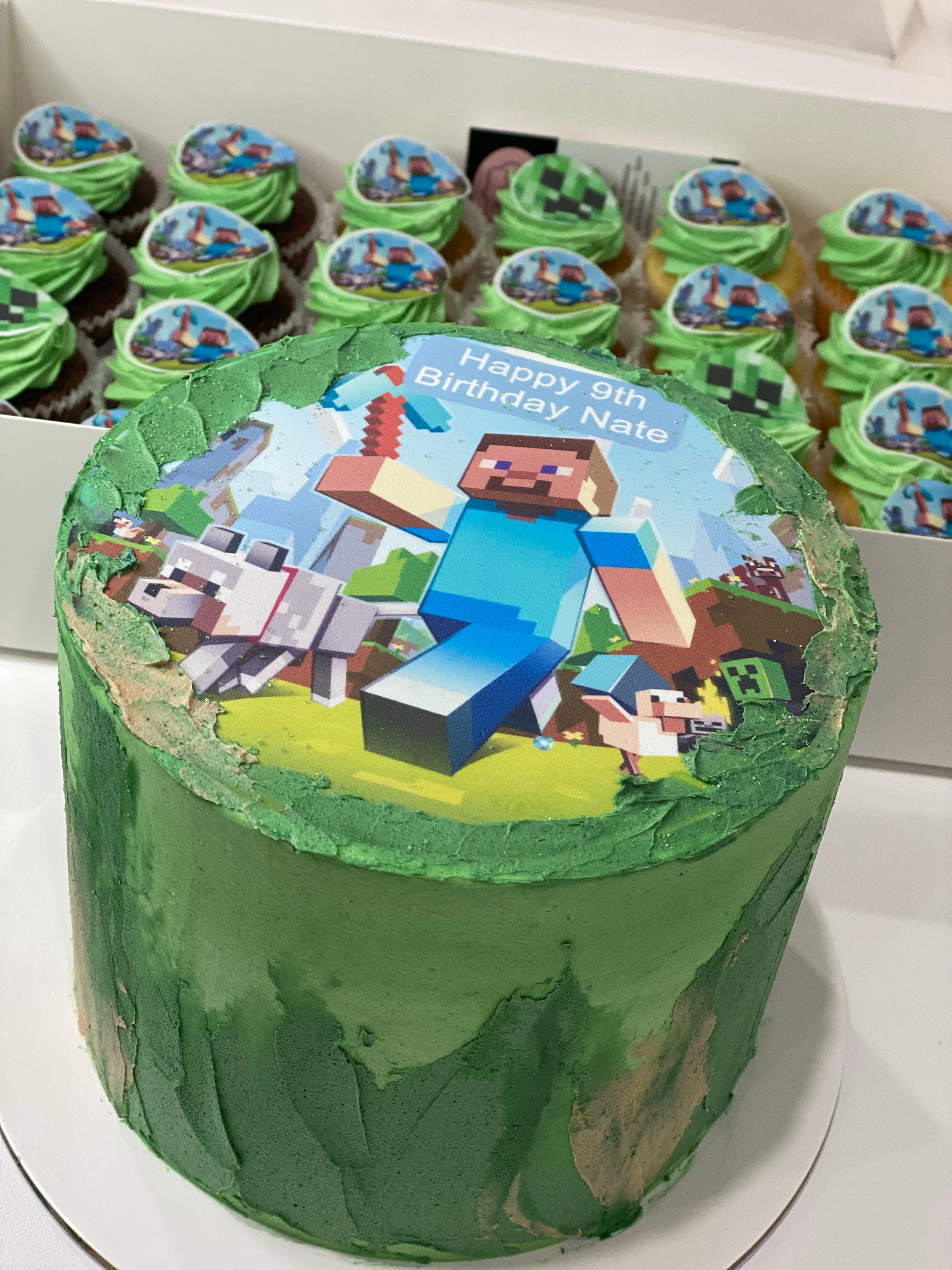 Coolest Minecraft Birthday Cake Idea