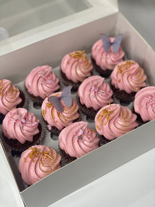 BUTTERFLIES - 12 mini cupcakes ONLY PICK UP -NO DELIVERY