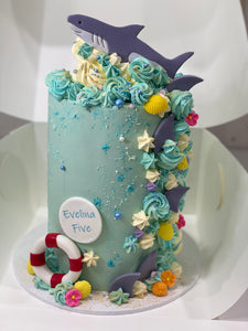 Shark tall cake