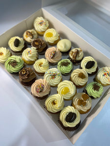mixed flavours box - cupcakes -24 mini cupcakes