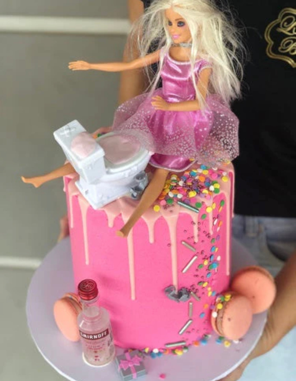 Drunk barbie   - tall cake