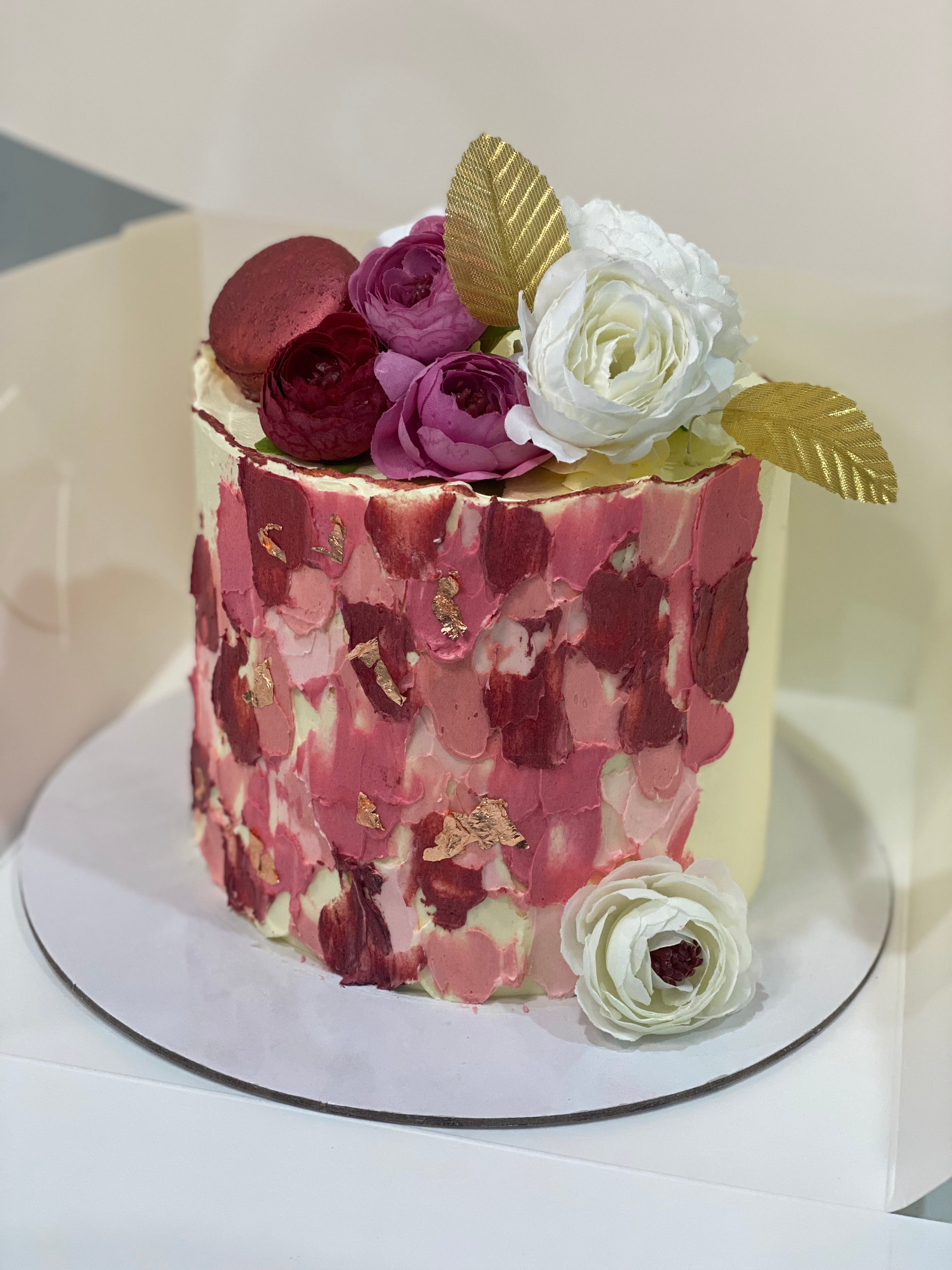 RIA rose gold  Cake