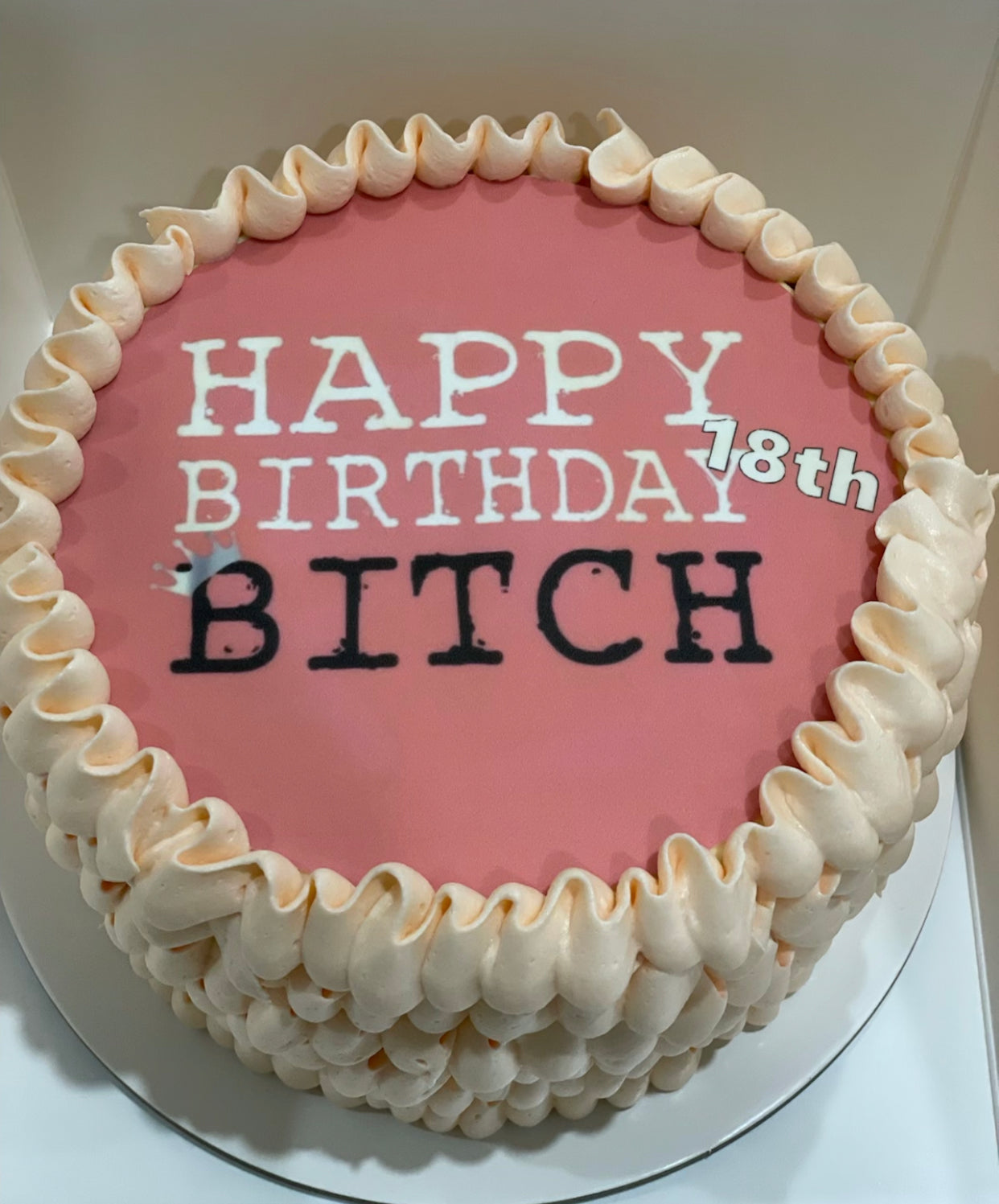 Happy birthday bitch 6”cake