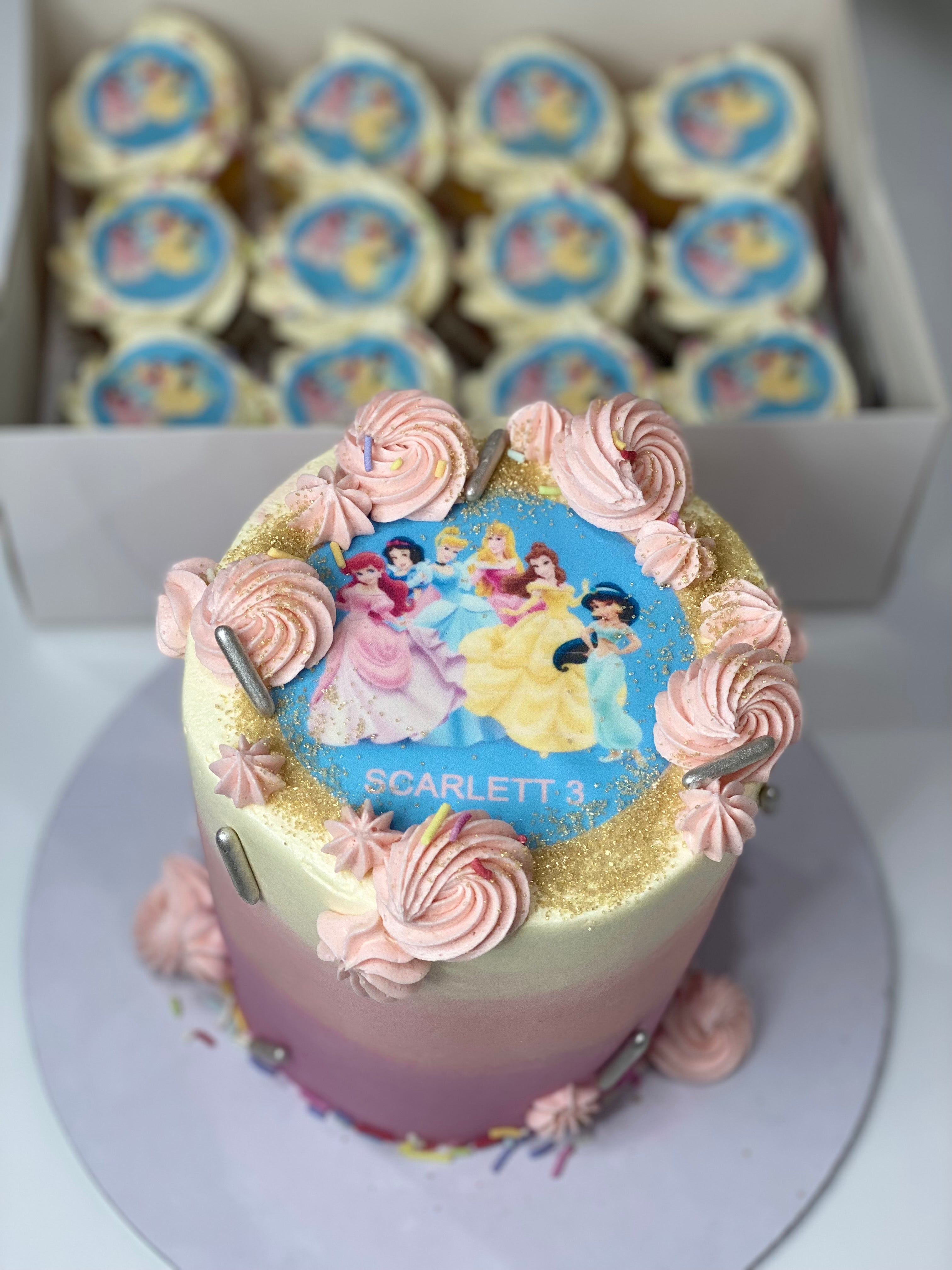 Easy Disney Princess Birthday Cake / Homemade Disney Princess Birthday Cake…  | Princess birthday cake, Disney princess birthday cakes, Disney princess  cake