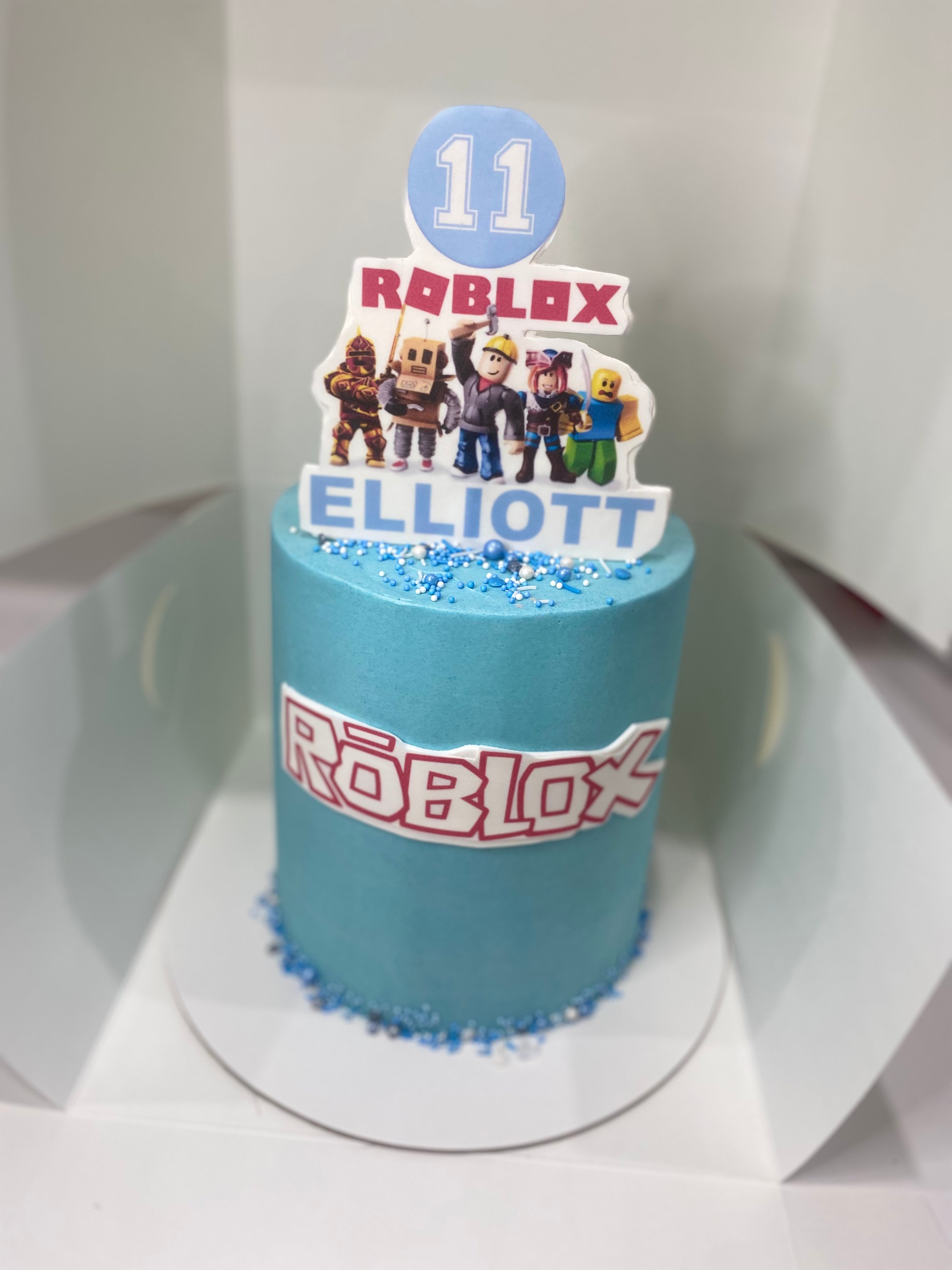 ROBLOX BLUE tall cake