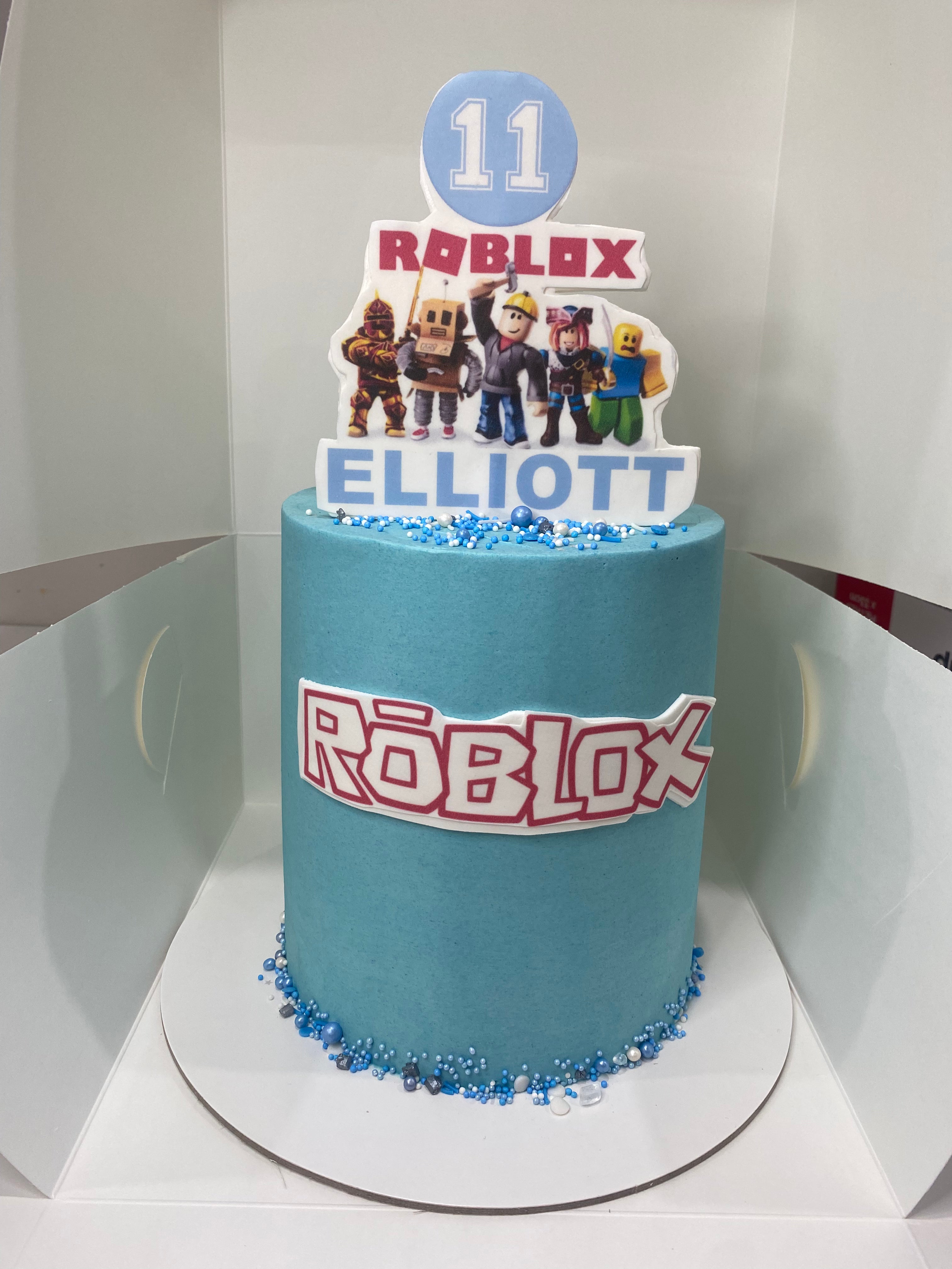 ROBLOX BLUE tall cake