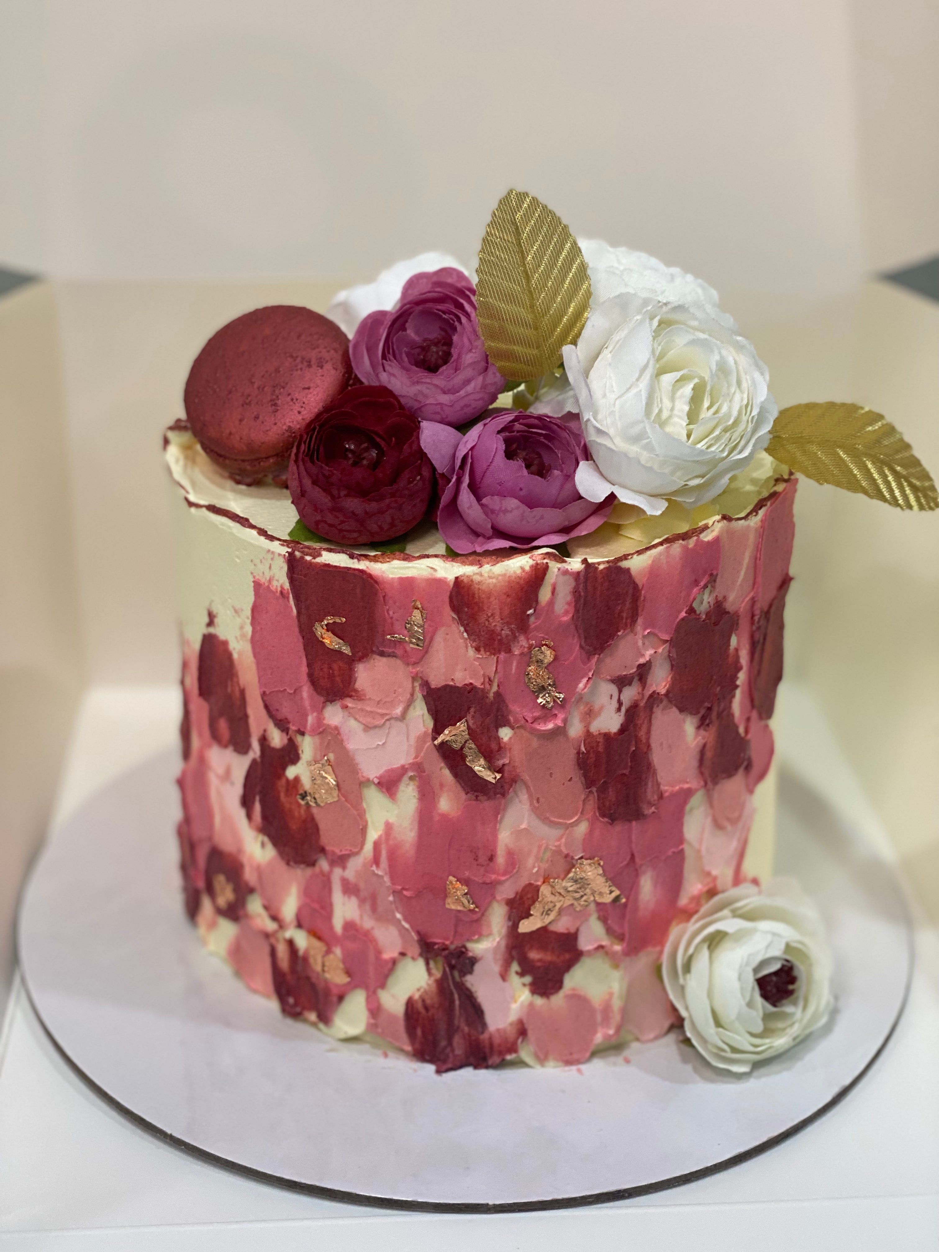 RIA rose gold  Cake