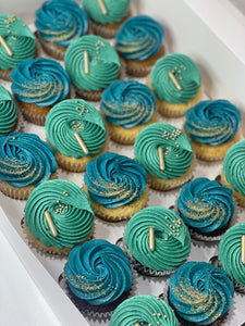 24 GREEN VIBES cupcakes