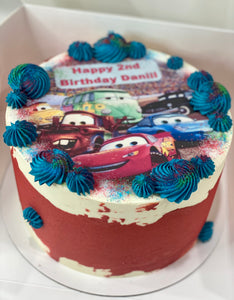 Cars all characters Printed image Cakes