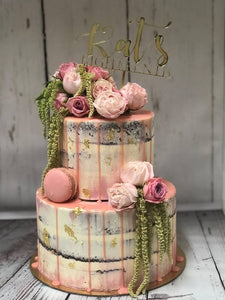 2 tier KYLIE naked cake